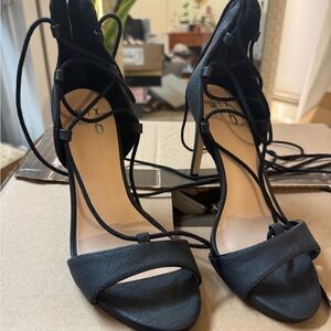 Elegant Black Strappy Heels